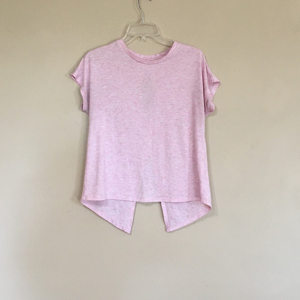 Pink Open Back Top